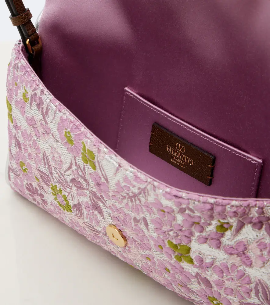 Valentino Garavani DeVain Small floral jacquard shoulder bag | Thumbnail 4