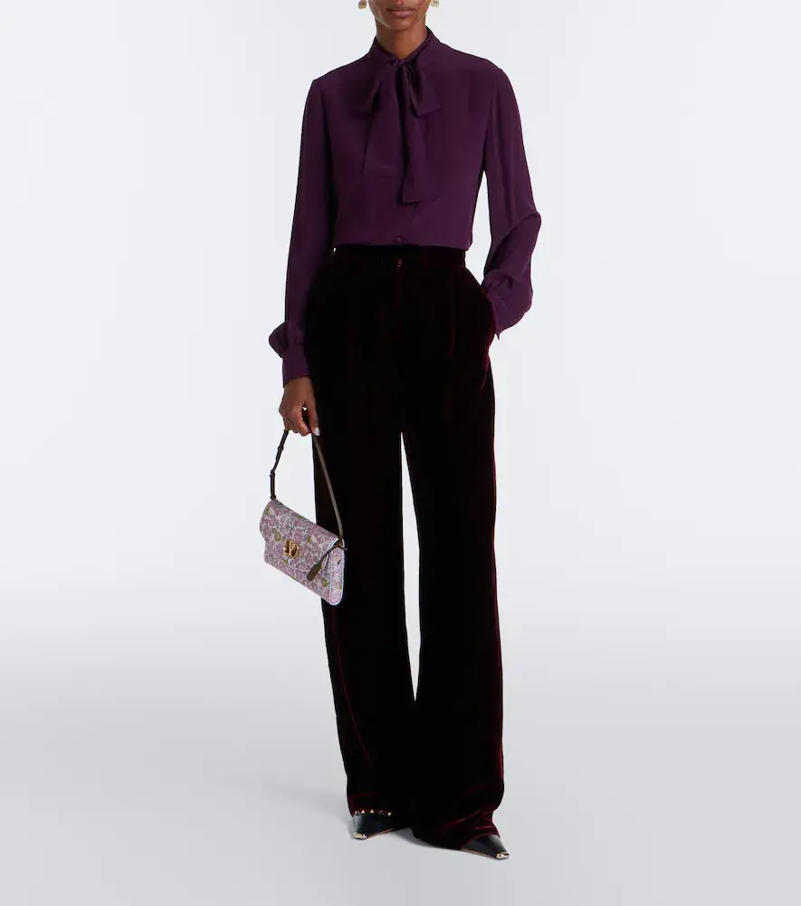 Valentino Garavani DeVain Small floral jacquard shoulder bag | Thumbnail 5