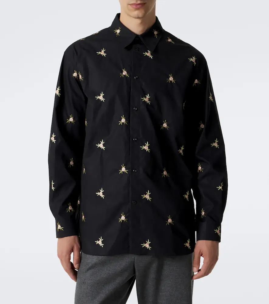 Simone Rocha Embroidered cotton poplin shirt | Thumbnail 5 Simone Rocha Embroidered cotton poplin shirt | Thumbnail 5