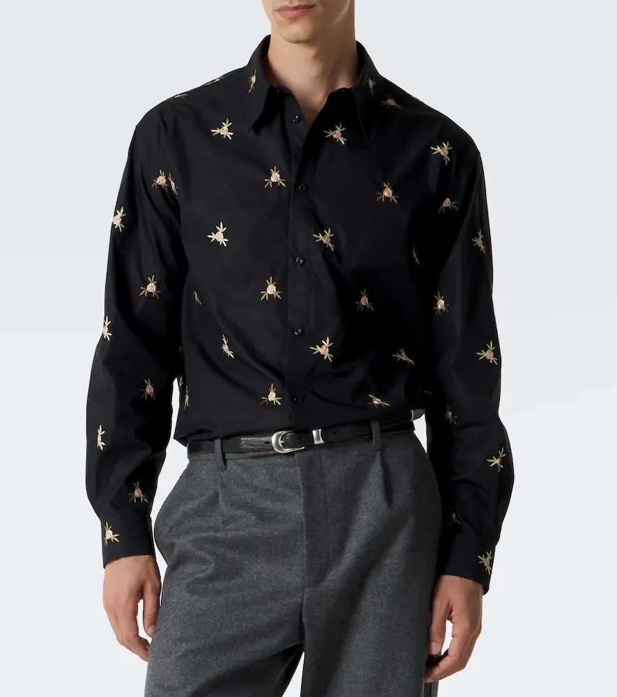 Simone Rocha Embroidered cotton poplin shirt | Thumbnail 6 Simone Rocha Embroidered cotton poplin shirt | Thumbnail 6