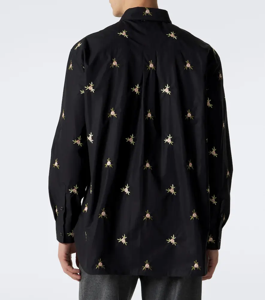 Simone Rocha Embroidered cotton poplin shirt | Thumbnail 7 Simone Rocha Embroidered cotton poplin shirt | Thumbnail 7