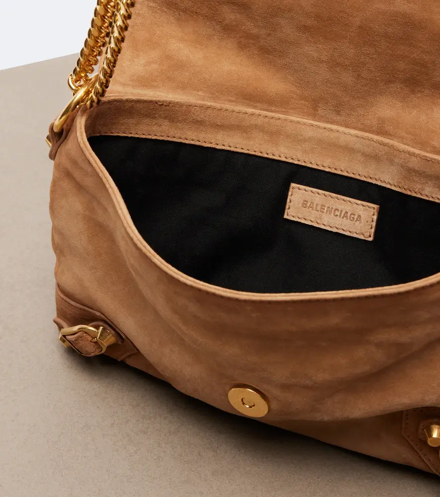 Balenciaga Le City suede shoulder bag | Thumbnail 2 Balenciaga Le City suede shoulder bag | Thumbnail 2