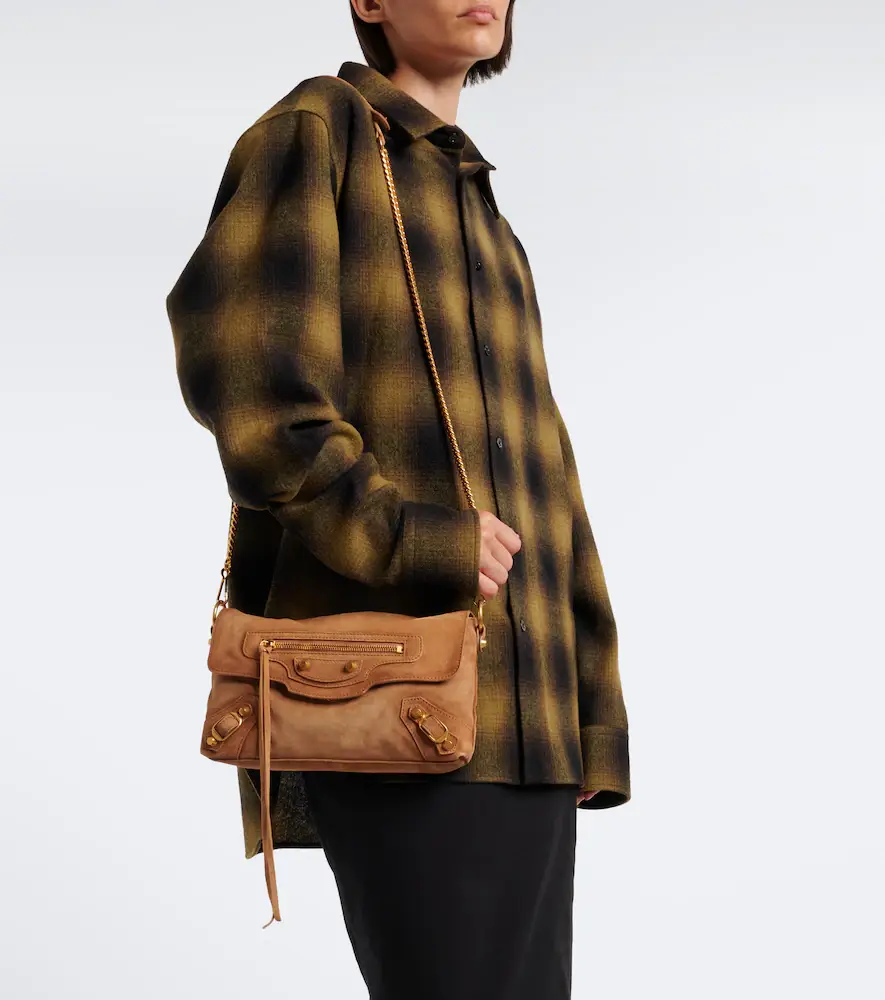 Balenciaga Le City suede shoulder bag | Thumbnail 6 Balenciaga Le City suede shoulder bag | Thumbnail 6