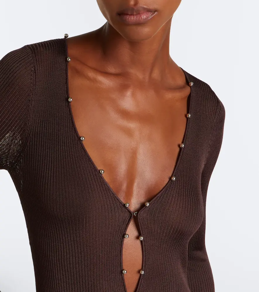 DE LA VALI Elisia ribbed-knit ruched maxi dress | Thumbnail 2 DE LA VALI Elisia ribbed-knit ruched maxi dress | Thumbnail 2