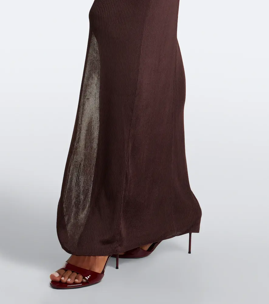 DE LA VALI Elisia ribbed-knit ruched maxi dress | Thumbnail 3 DE LA VALI Elisia ribbed-knit ruched maxi dress | Thumbnail 3