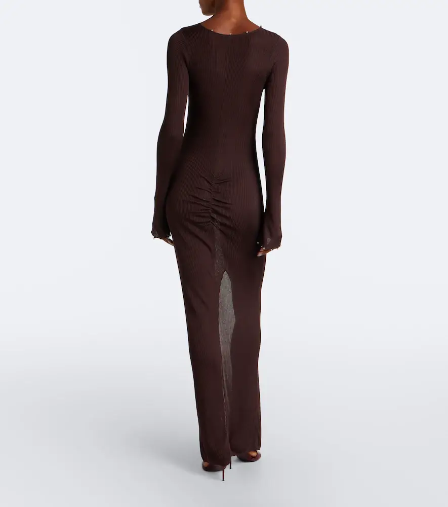 DE LA VALI Elisia ribbed-knit ruched maxi dress | Thumbnail 6 DE LA VALI Elisia ribbed-knit ruched maxi dress | Thumbnail 6