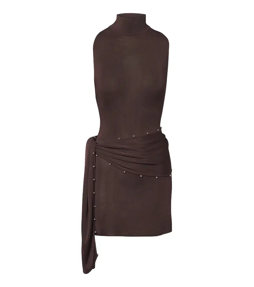 Belted embellished minidress Belted embellished minidress