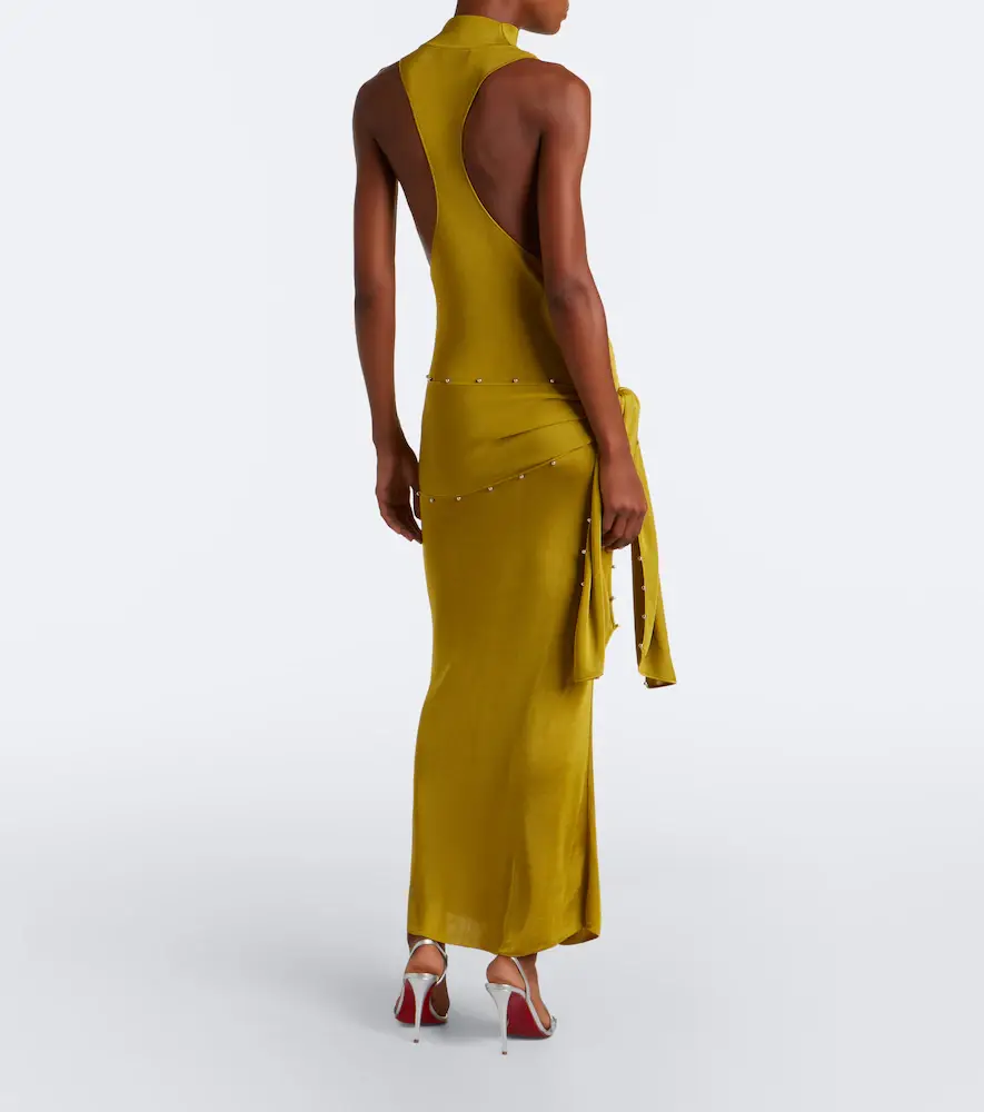 DE LA VALI Belted embellished maxi dress | Thumbnail 5