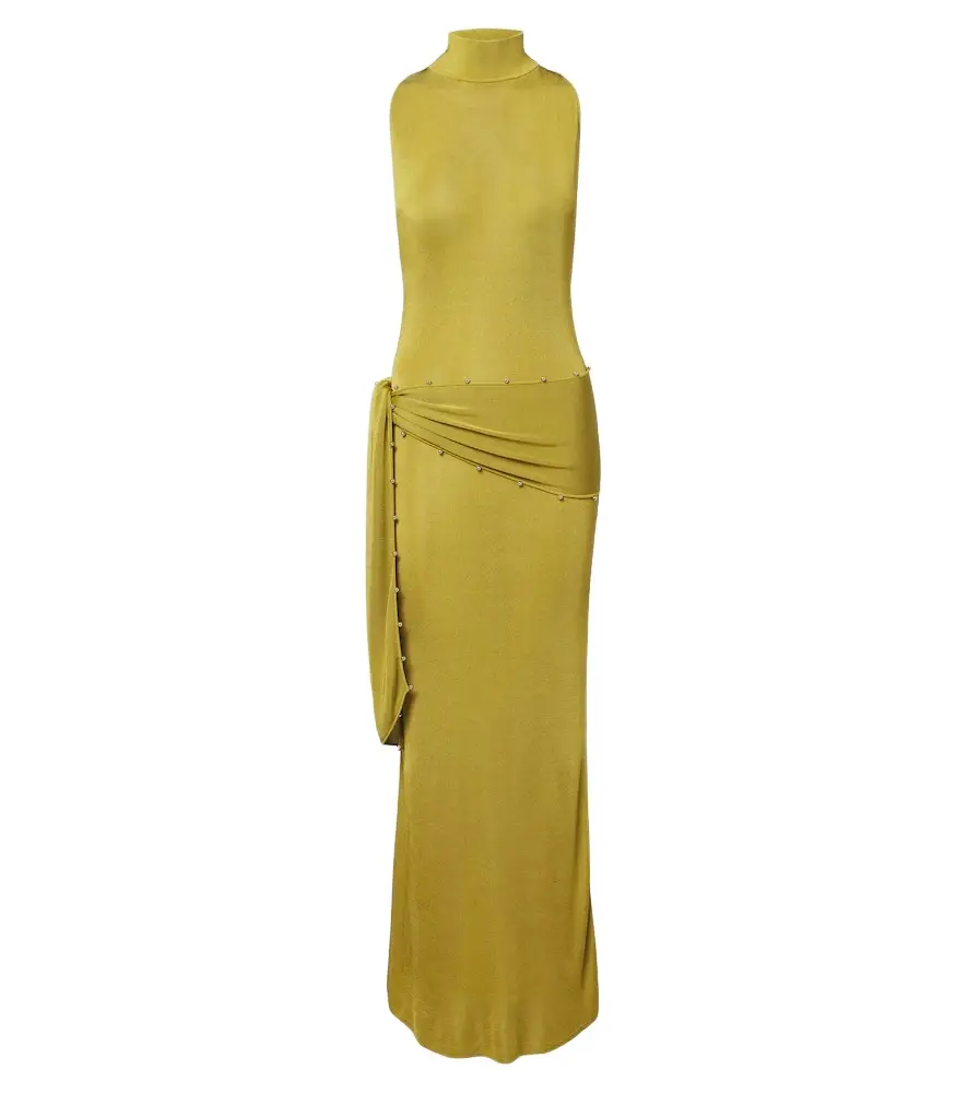 Belted embellished maxi dress Belted embellished maxi dress