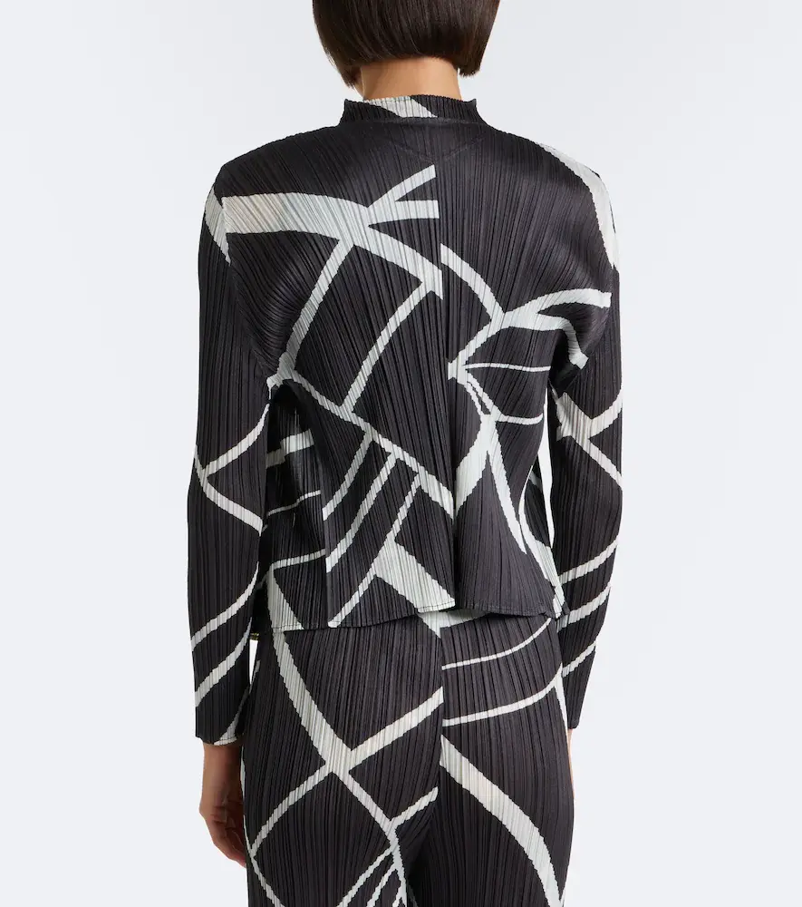 Pleats Please Issey Miyake Fold Line pleated printed cardigan | Thumbnail 2 Pleats Please Issey Miyake Fold Line pleated printed cardigan | Thumbnail 2