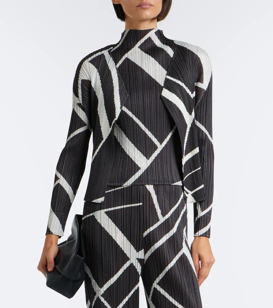 Pleats Please Issey Miyake Fold Line pleated printed cardigan | Thumbnail 3 Pleats Please Issey Miyake Fold Line pleated printed cardigan | Thumbnail 3