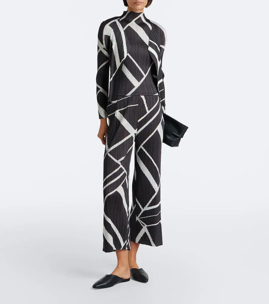 Pleats Please Issey Miyake Fold Line pleated printed cardigan | Thumbnail 4 Pleats Please Issey Miyake Fold Line pleated printed cardigan | Thumbnail 4