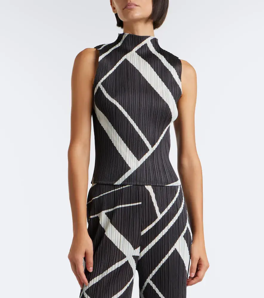 Pleats Please Issey Miyake Fold Line pleated printed top | Thumbnail 4 Pleats Please Issey Miyake Fold Line pleated printed top | Thumbnail 4