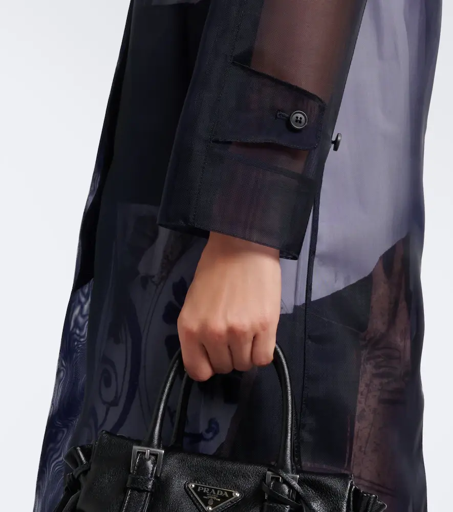 Prada Semi-sheer coat | Thumbnail 4 Prada Semi-sheer coat | Thumbnail 4