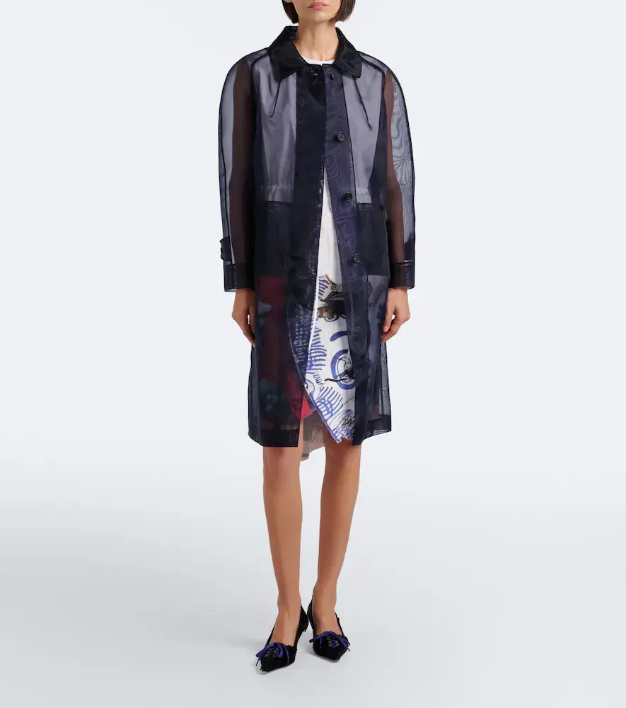 Prada Semi-sheer coat | Thumbnail 6 Prada Semi-sheer coat | Thumbnail 6