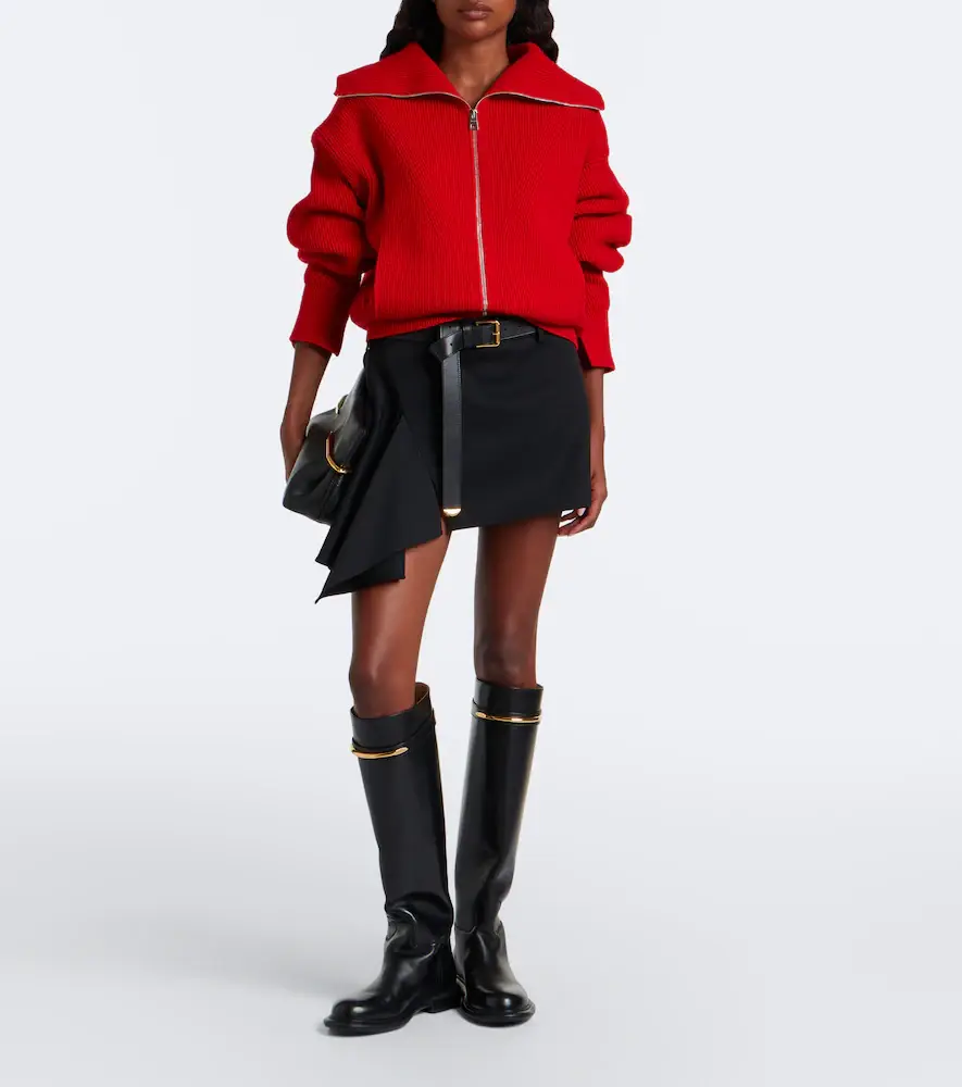 Givenchy Draped wool miniskirt | Thumbnail 4 Givenchy Draped wool miniskirt | Thumbnail 4
