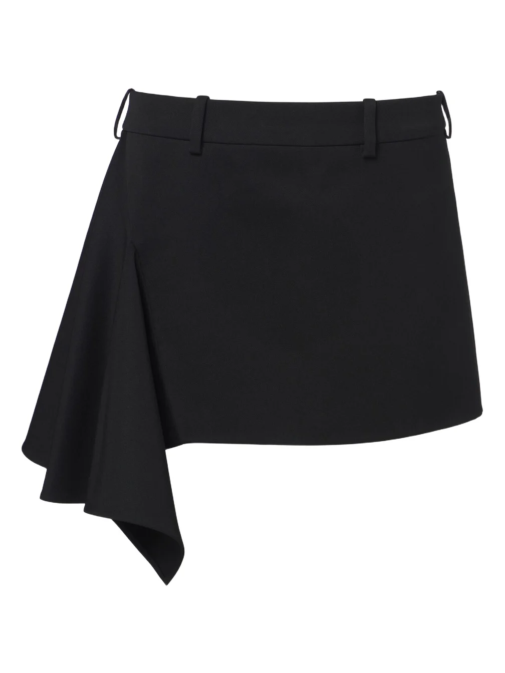 Draped wool miniskirt Draped wool miniskirt