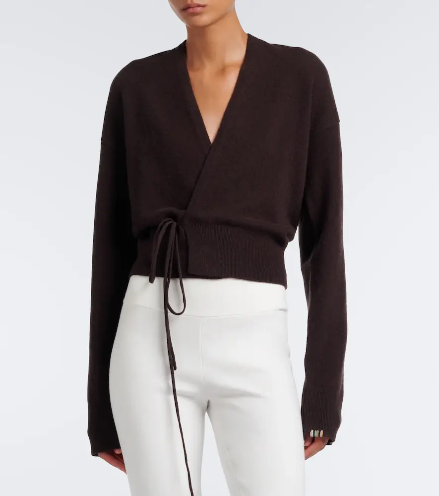Extreme Cashmere N°516 Ella cashmere-blend wrap cardigan | Thumbnail 2
