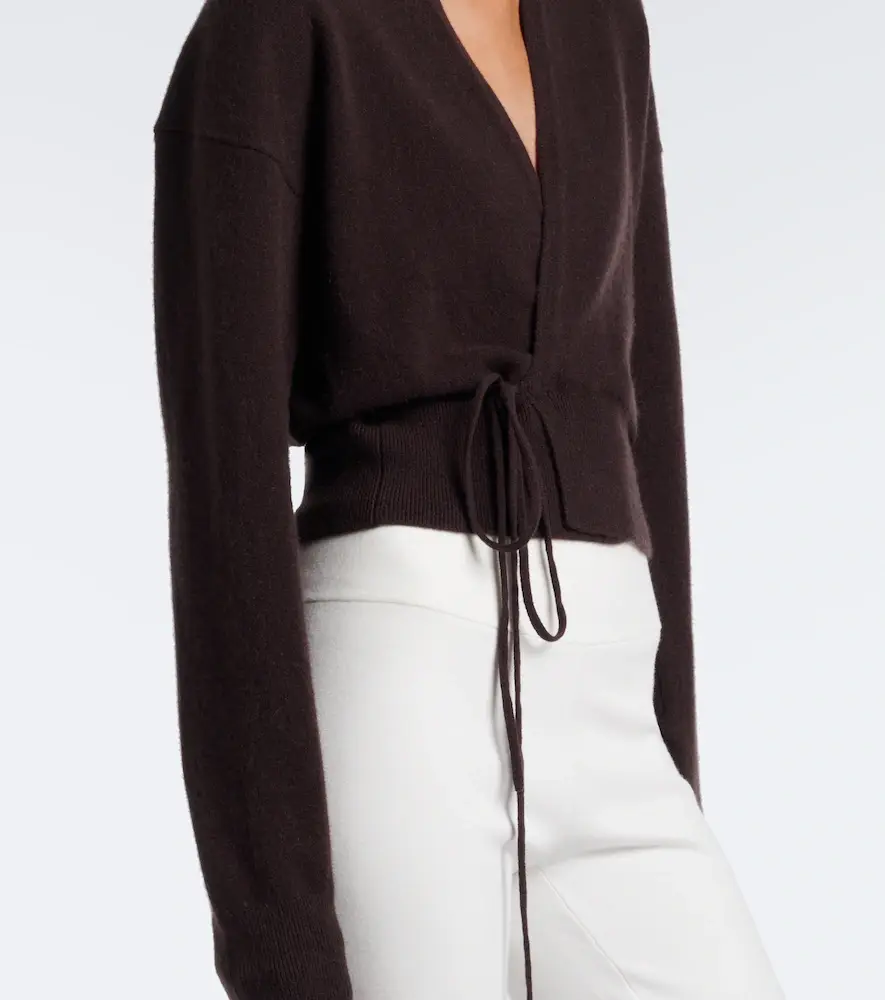 Extreme Cashmere N°516 Ella cashmere-blend wrap cardigan | Thumbnail 3