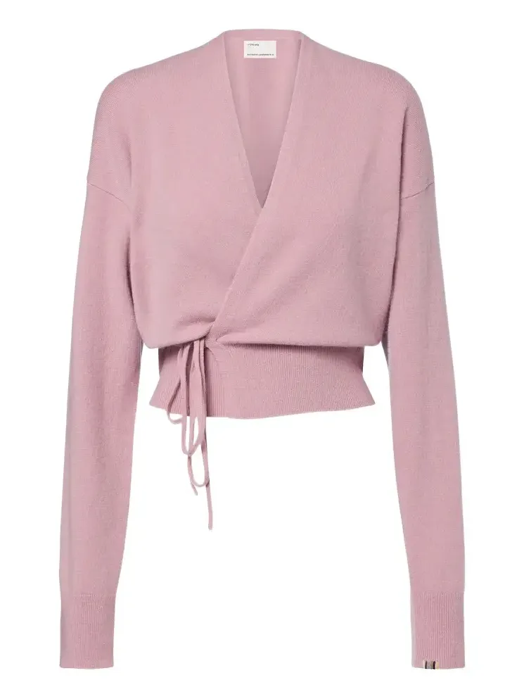 N°516 Ella cashmere-blend wrap cardigan