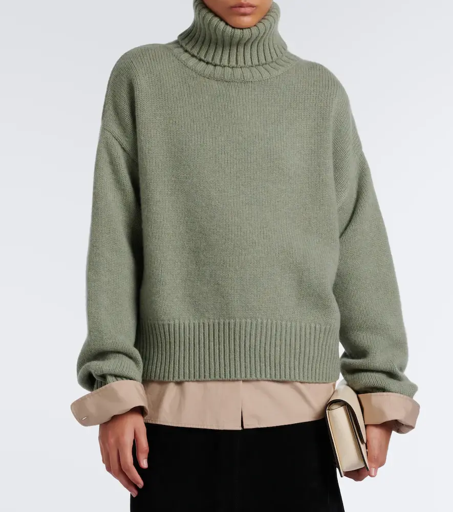 Extreme Cashmere N°434 Crop Xtra cashmere sweater | Thumbnail 3