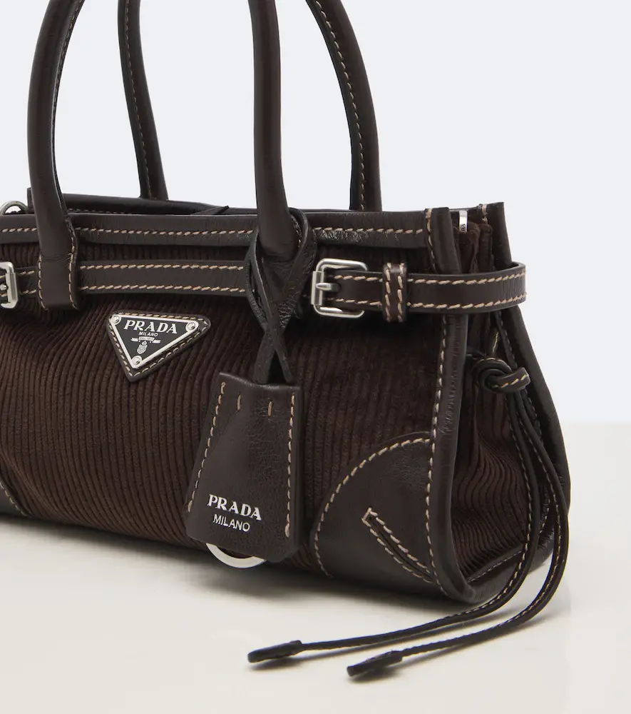 Prada Bonnie Small corduroy top-handle bag | Thumbnail 3