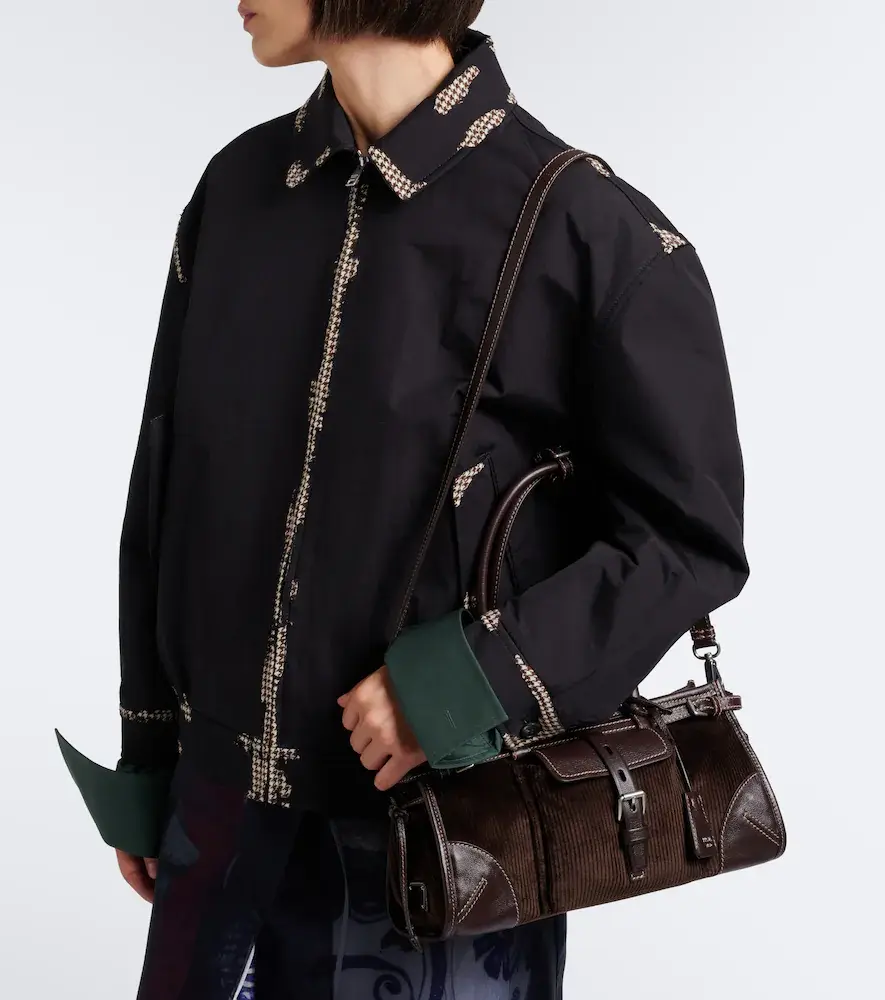 Prada Bonnie Medium corduroy shoulder bag | Thumbnail 5