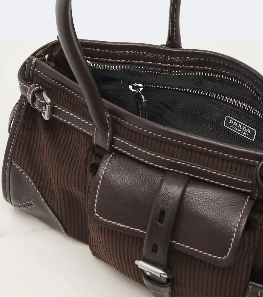 Prada Bonnie Medium corduroy shoulder bag | Thumbnail 7