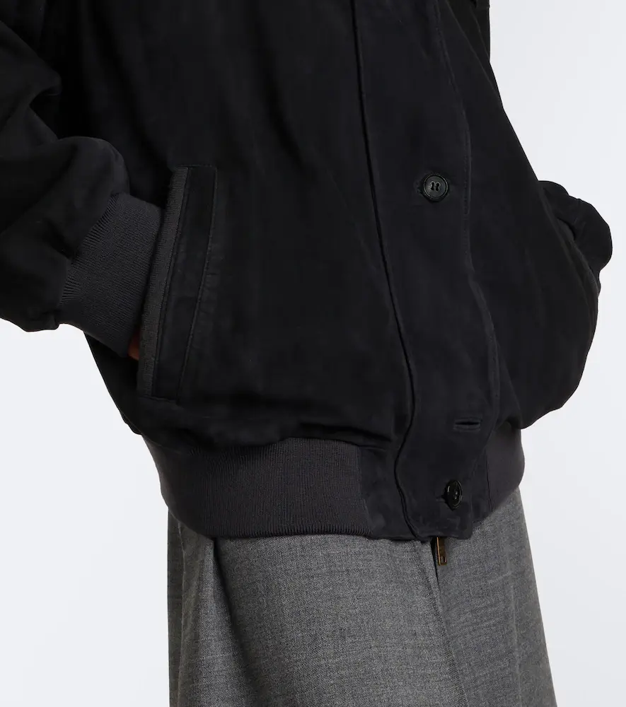 Prada Oversized suede bomber jacket | Thumbnail 5 Prada Oversized suede bomber jacket | Thumbnail 5