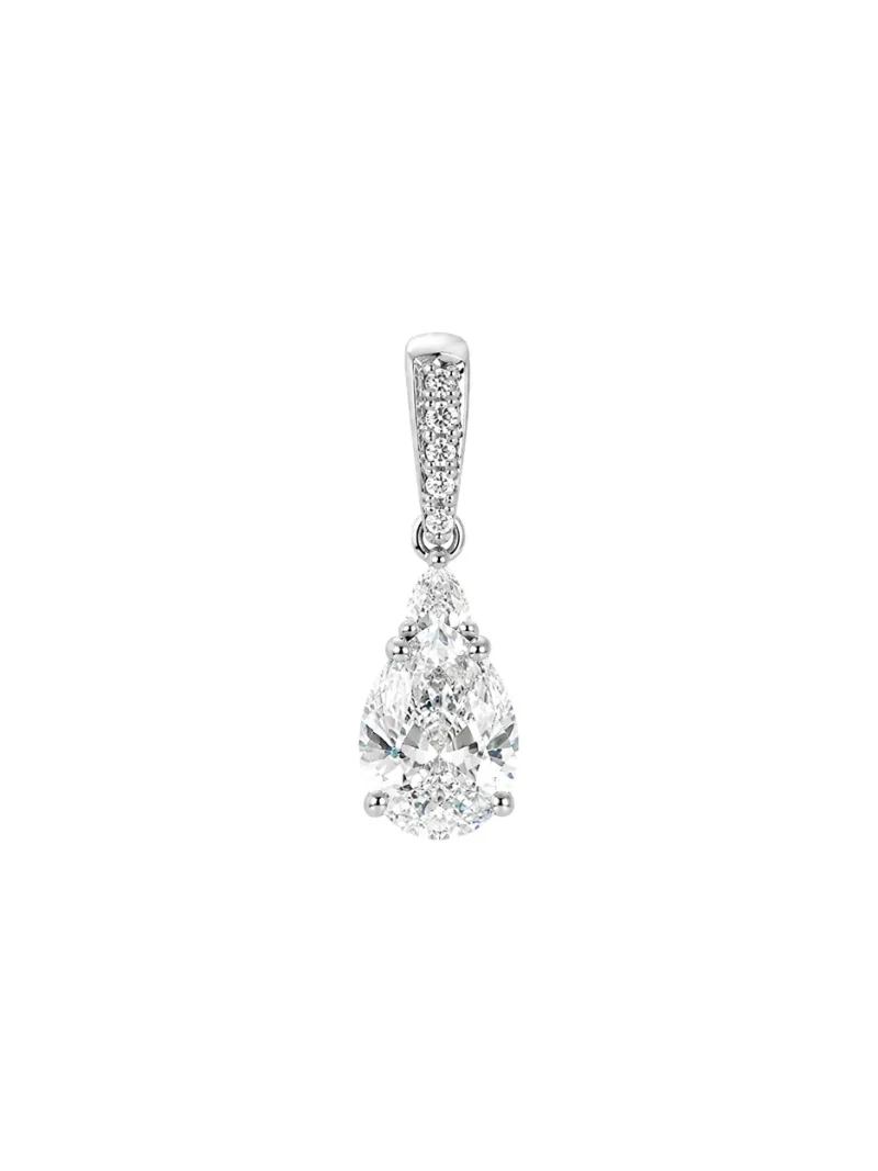 1.140ct Diamond 18K Gold Dangle Pendant 1.140ct Diamond 18K Gold Dangle Pendant