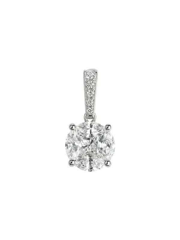 1.420ct Diamond 18K Gold Dangle Pendant 1.420ct Diamond 18K Gold Dangle Pendant