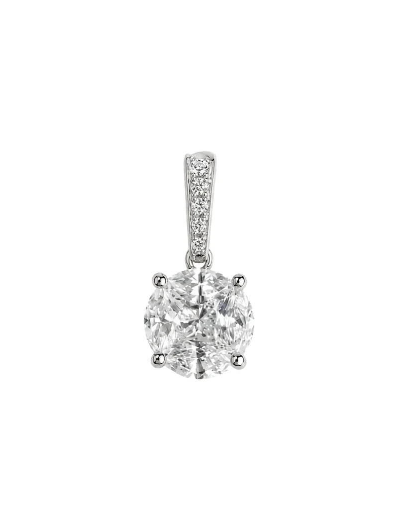 1.420ct Diamond 18K Gold Dangle Pendant 1.420ct Diamond 18K Gold Dangle Pendant