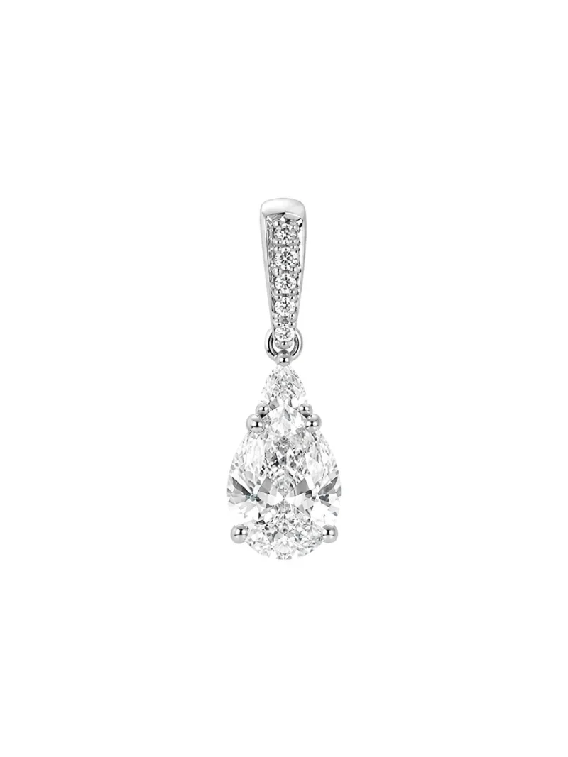 1.420ct Diamond 18K Gold Dangle Pendant 1.420ct Diamond 18K Gold Dangle Pendant