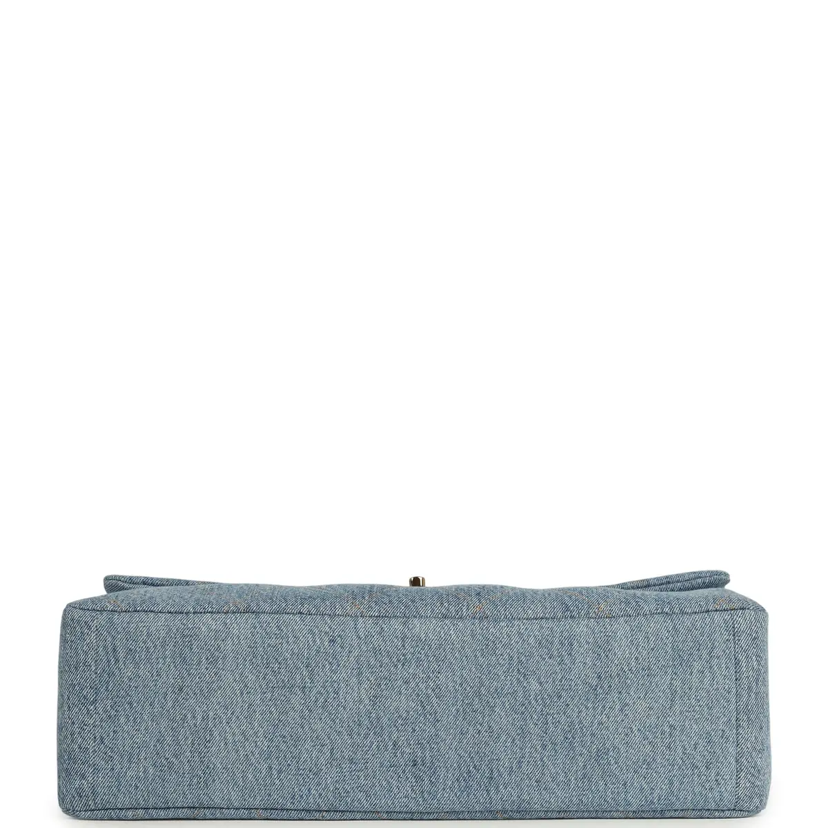 Chanel Chanel Maxi "Souplissimo" Large Flap Bag Blue Denim Gold Hardware | Thumbnail 6