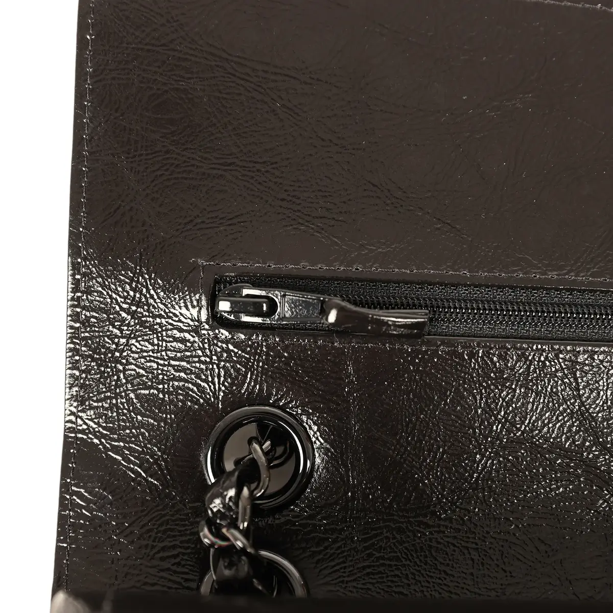 Chanel Chanel Medium Classic Double Flap Bag So Black Shiny Aged Calfskin Black Hardware | Thumbnail 8 Chanel Chanel Medium Classic Double Flap Bag So Black Shiny Aged Calfskin Black Hardware | Thumbnail 8