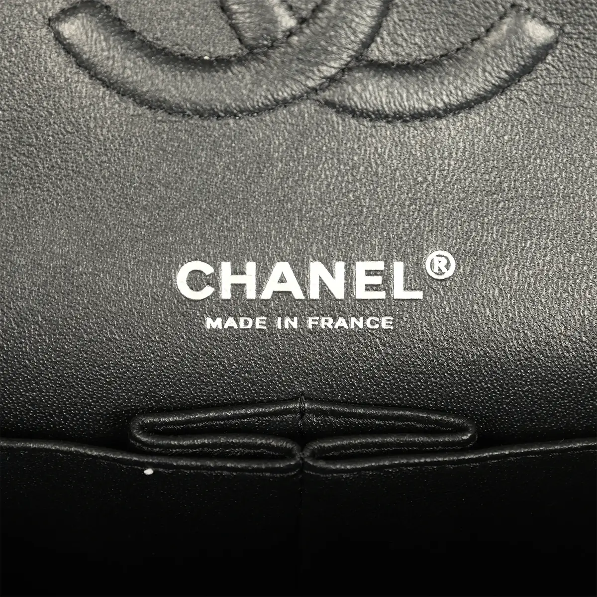 Chanel Chanel Medium Classic Double Flap Bag So Black Shiny Aged Calfskin Black Hardware | Thumbnail 9 Chanel Chanel Medium Classic Double Flap Bag So Black Shiny Aged Calfskin Black Hardware | Thumbnail 9