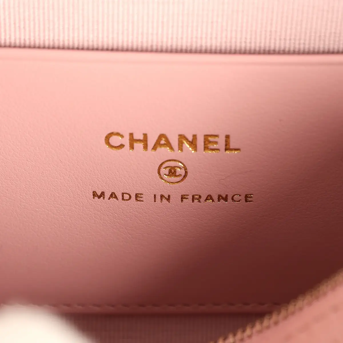 Chanel Chanel Mini Timeless Classic Barrel Bag with Chain Pink Shiny Caviar Light Gold Hardware | Thumbnail 10