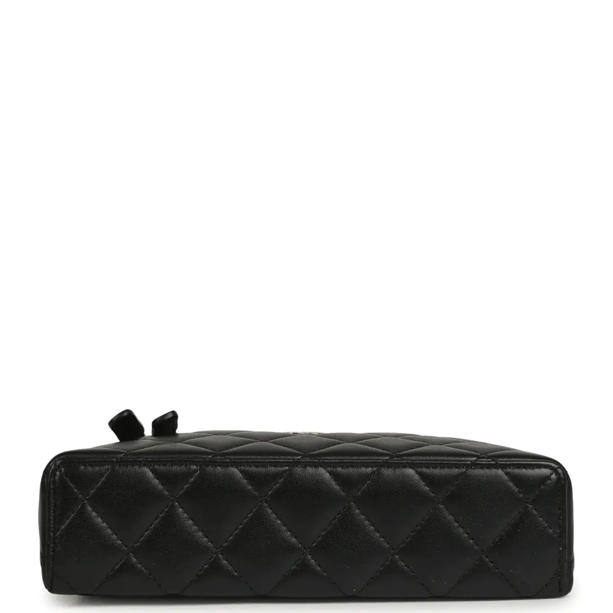 Chanel Chanel Top Handle Long Vanity Case with Chain Black Lambskin Light Gold Hardware | Thumbnail 6 Chanel Chanel Top Handle Long Vanity Case with Chain Black Lambskin Light Gold Hardware | Thumbnail 6