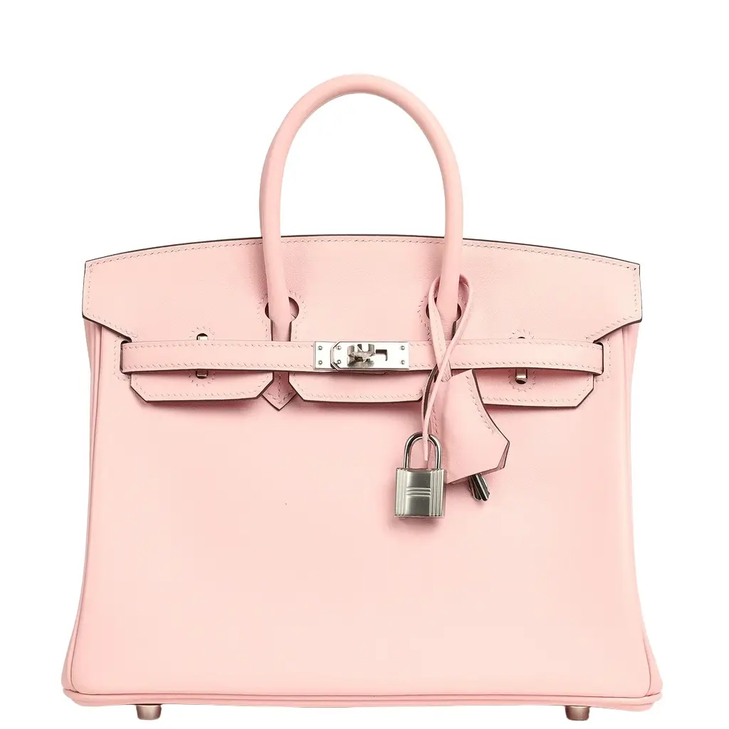 HERMÈS Hermes Birkin 25 Rose Sakura Swift Palladium Hardware | Image 1 HERMÈS Hermes Birkin 25 Rose Sakura Swift Palladium Hardware | Image 1