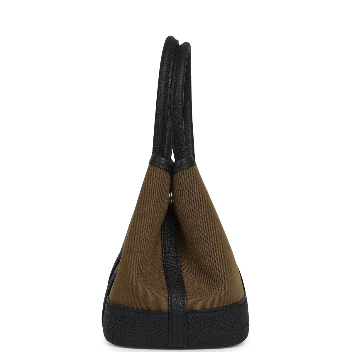 HERMÈS Hermes Garden Party Neo 23 Vert Olive Toile Officier Canvas and Black Negonda Palladium Hardware | Thumbnail 3 HERMÈS Hermes Garden Party Neo 23 Vert Olive Toile Officier Canvas and Black Negonda Palladium Hardware | Thumbnail 3