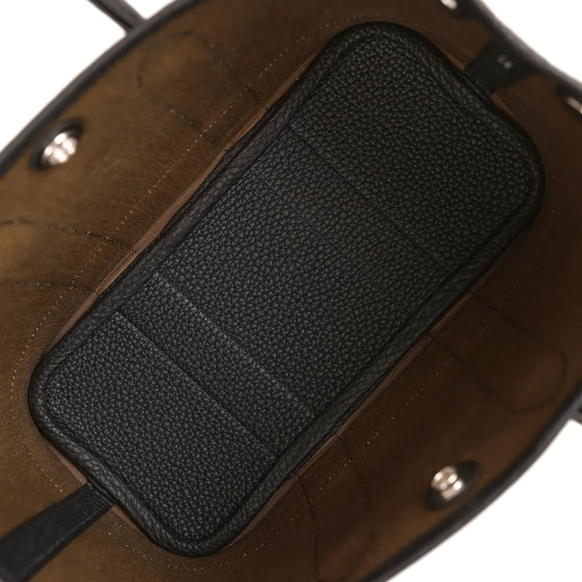 HERMÈS Hermes Garden Party Neo 23 Vert Olive Toile Officier Canvas and Black Negonda Palladium Hardware | Thumbnail 8 HERMÈS Hermes Garden Party Neo 23 Vert Olive Toile Officier Canvas and Black Negonda Palladium Hardware | Thumbnail 8