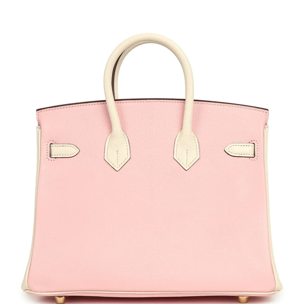 HERMÈS Hermes Special Order (HSS) Birkin 25 Rose Sakura, Nata Chevre Mysore Brushed Gold Hardware | Thumbnail 4 HERMÈS Hermes Special Order (HSS) Birkin 25 Rose Sakura, Nata Chevre Mysore Brushed Gold Hardware | Thumbnail 4