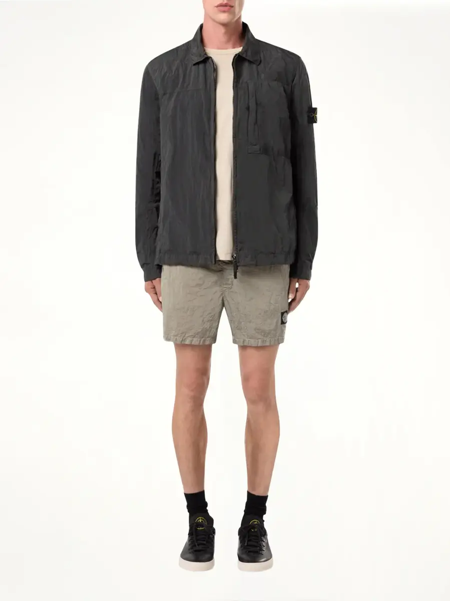 Stone Island Nylon Metal Overshirt in Lead Grey | Thumbnail 4