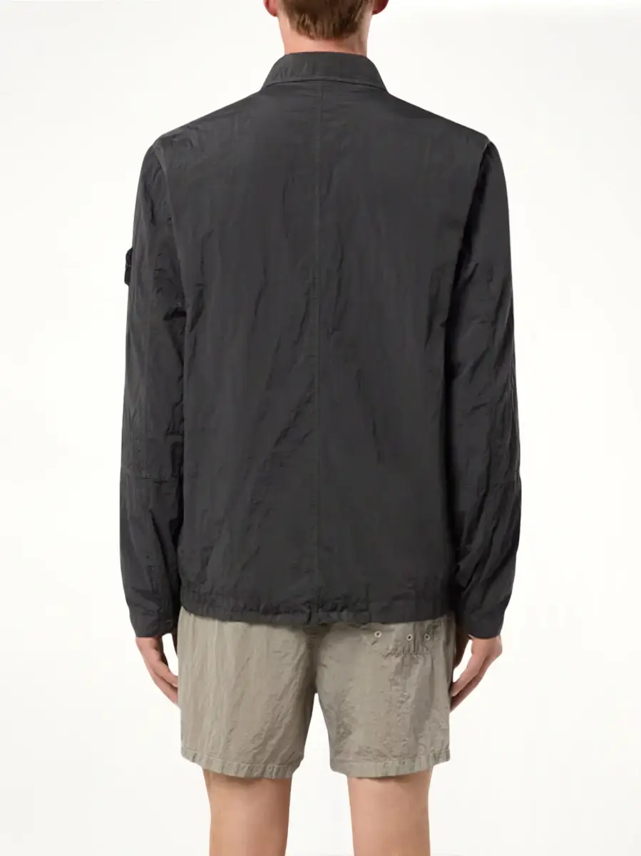 Stone Island Nylon Metal Overshirt in Lead Grey | Thumbnail 6