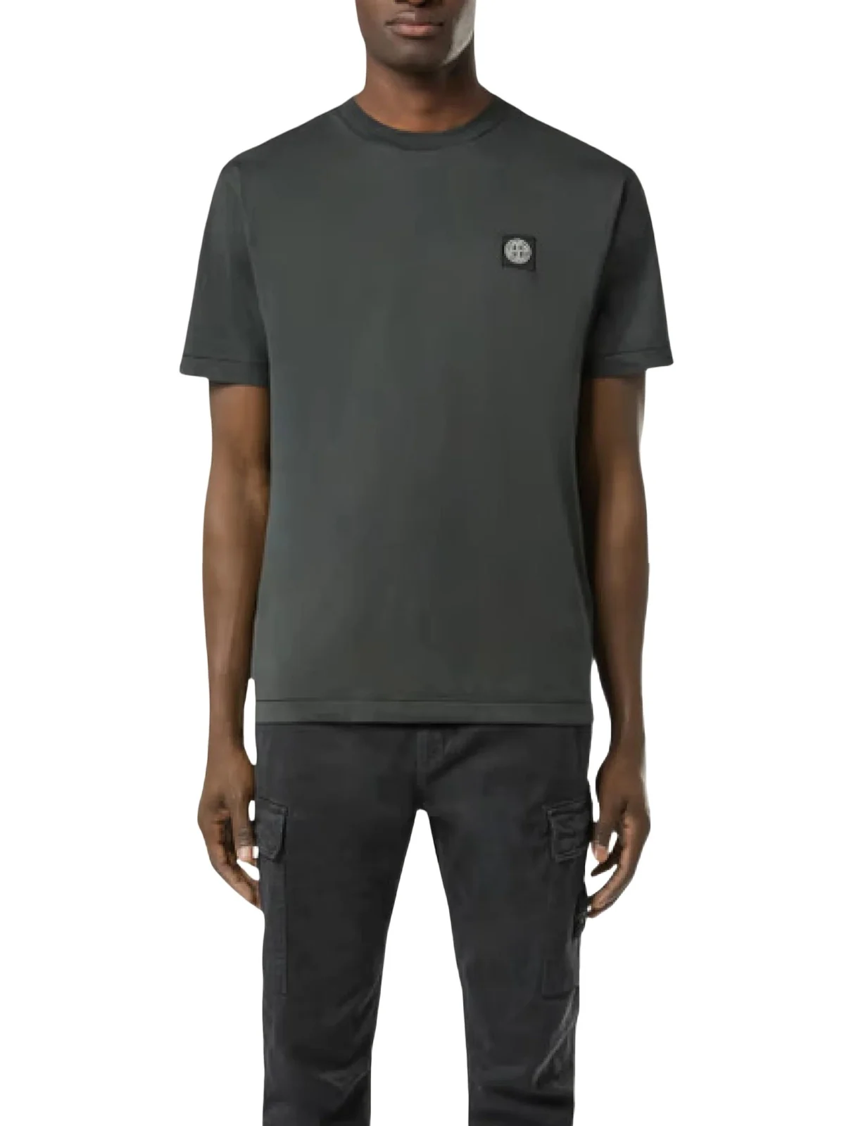 Stone Island Stone Island Logo Patch T-shirt in Lead Grey