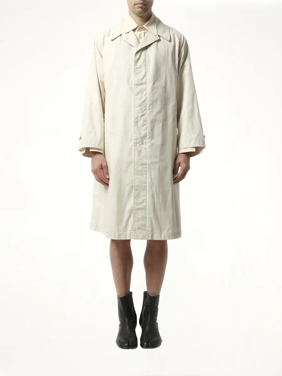 Maison Margiela Trench Rain Coat in Ivory | Thumbnail 4 Maison Margiela Trench Rain Coat in Ivory | Thumbnail 4