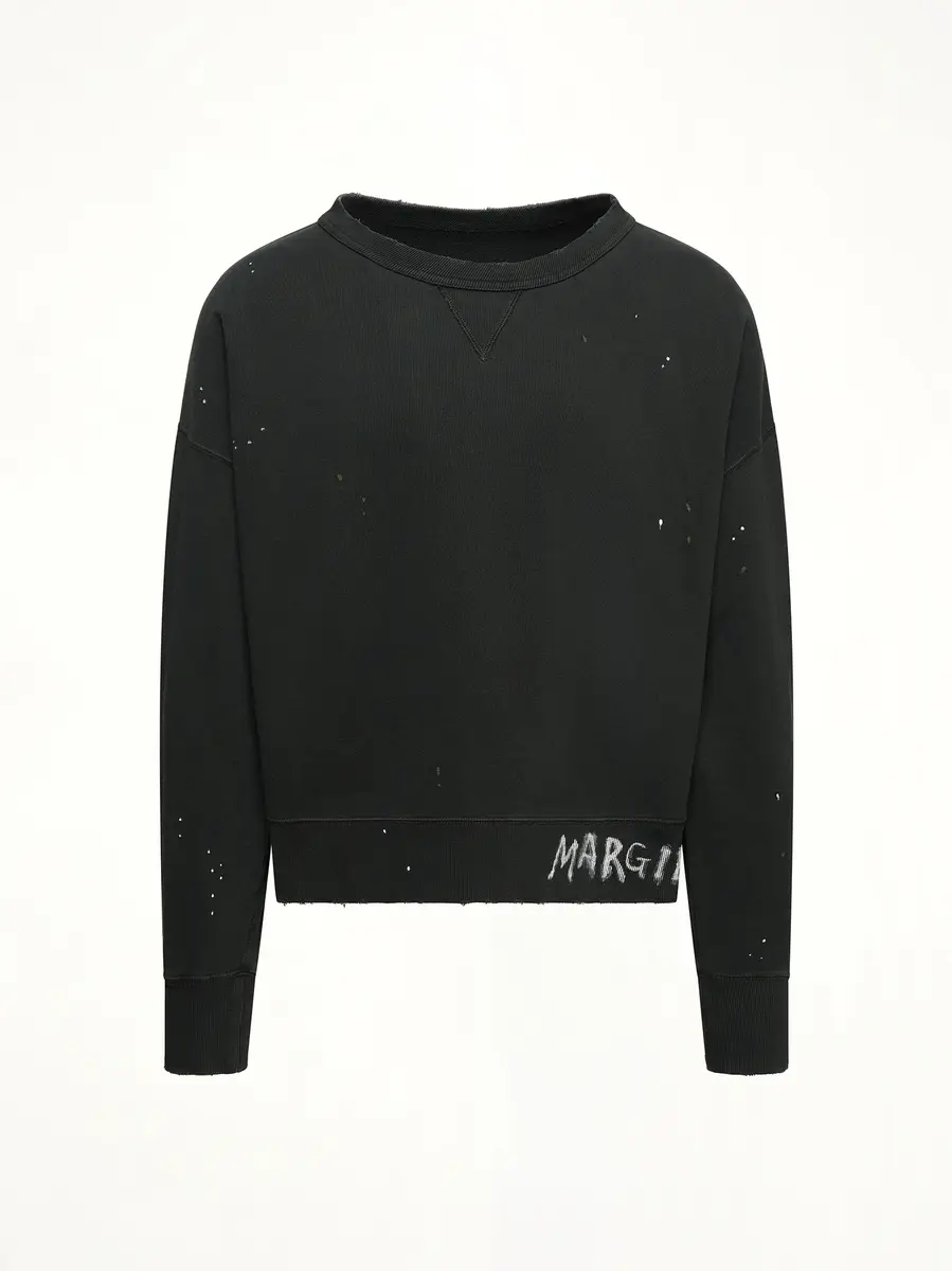 Maison Margiela Margiela Sweatshirt in Washed | Thumbnail 3 Maison Margiela Margiela Sweatshirt in Washed | Thumbnail 3