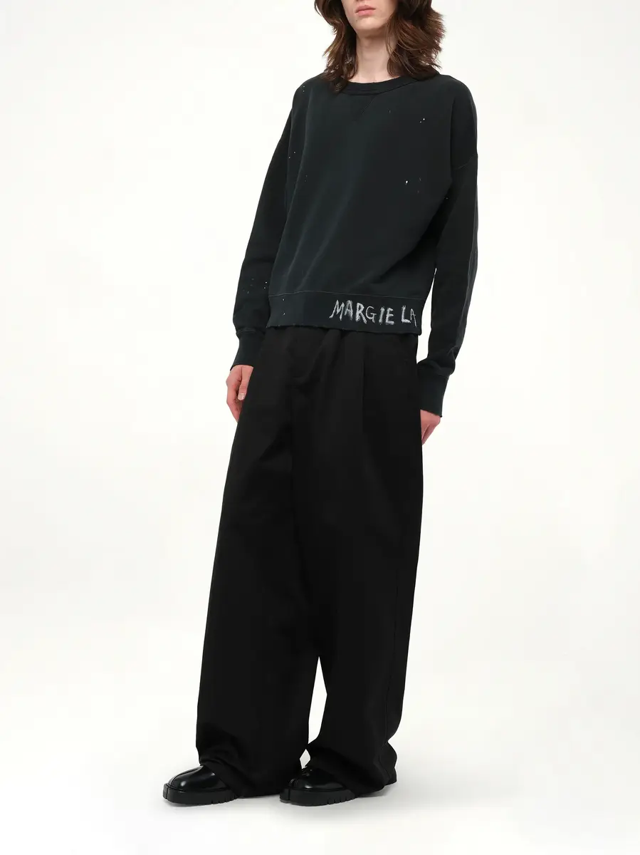 Maison Margiela Margiela Sweatshirt in Washed | Thumbnail 4 Maison Margiela Margiela Sweatshirt in Washed | Thumbnail 4
