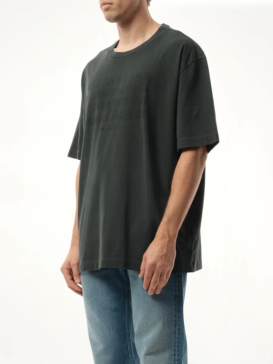 Maison Margiela Memory of Logo T-shirt in Washed Black | Thumbnail 2 Maison Margiela Memory of Logo T-shirt in Washed Black | Thumbnail 2