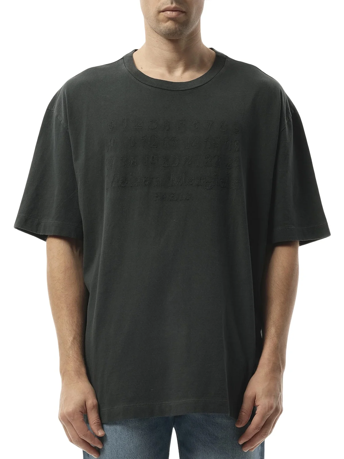 Memory of Logo T-shirt in Washed Black